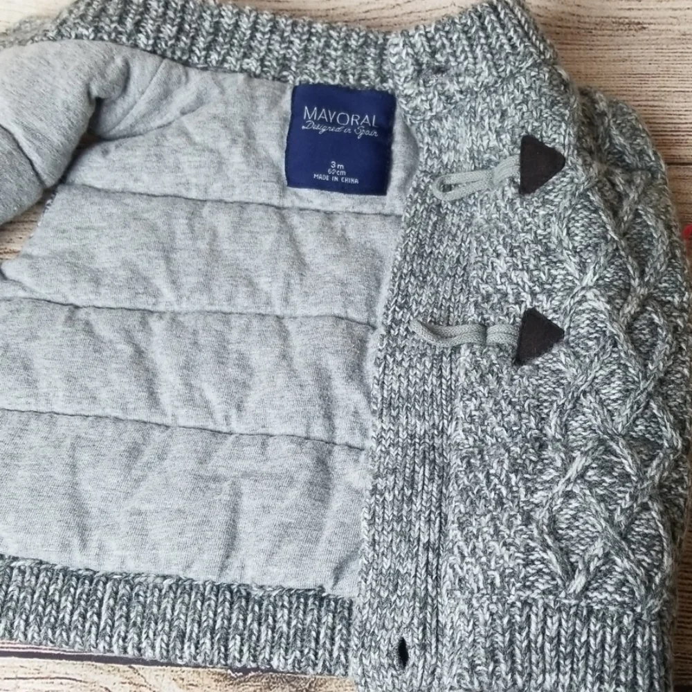 Infant Mayoral Zippered Sweater Vest